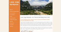Desktop Screenshot of laosyogaretreats.com